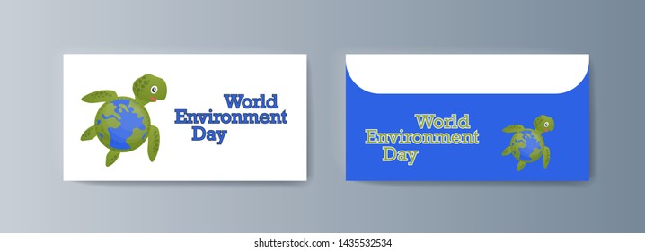 Set of brochures for marketing promoting the idea environmental protection. Vector illustration