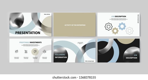Set of brochures for marketing the promotion goods and services on market. Vector illustration