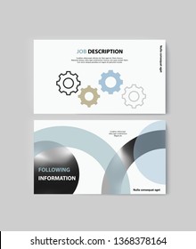 Set of brochures for marketing the promotion goods and services on market. Vector illustration