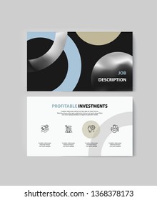 Set of brochures for marketing the promotion goods and services on market. Vector illustration