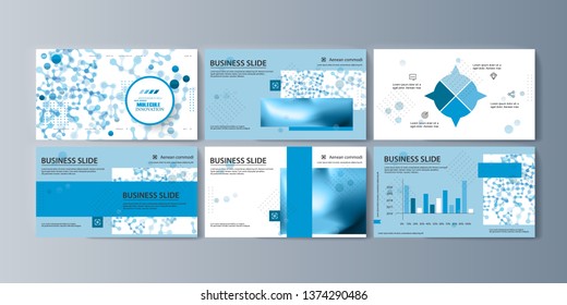 Set of brochures for marketing the promotion goods and services on market. Vector illustration