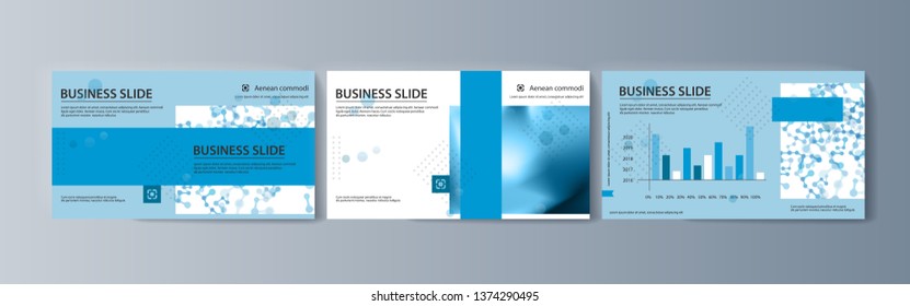 Set of brochures for marketing the promotion goods and services on market. Vector illustration