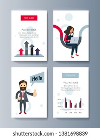 Set of brochures for marketing the promotion goods and services on market. Vector illustration