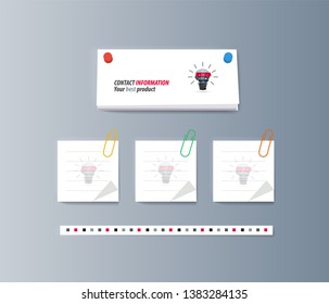 Set of brochures for marketing the promotion goods and services on market. Vector illustration