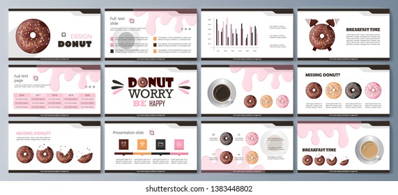 Set of brochures for marketing the promotion goods and services on market. Vector illustration