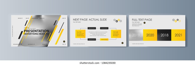 Set of brochures for marketing the promotion goods and services on market. Vector illustration