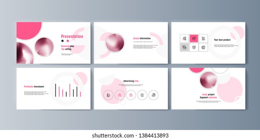 Set of brochures for marketing the promotion goods and services on market. Vector illustration