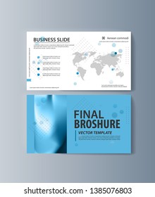 Set of brochures for marketing the promotion goods and services on market. Vector illustration