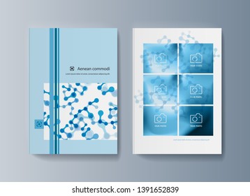 Set of brochures for marketing the promotion goods and services on market. Vector illustration