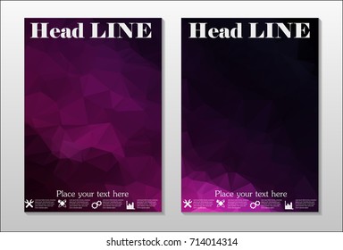 A set of brochures from polygons