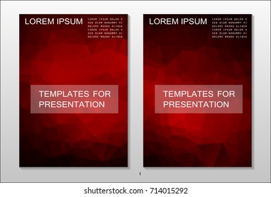 A set of brochures from polygons