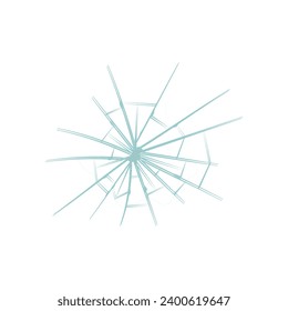 set of broken glass vector elements glass