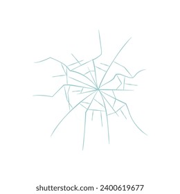 set of broken glass vector elements glass