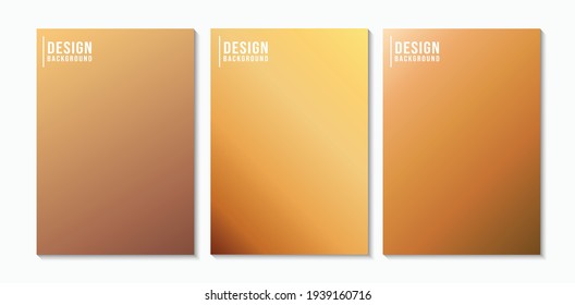 Set Brown Gradient Abstract Background 