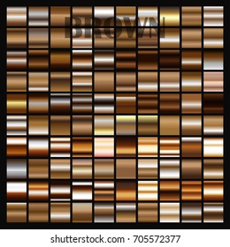 Set of brown gradients.Vector brown backgrounds.