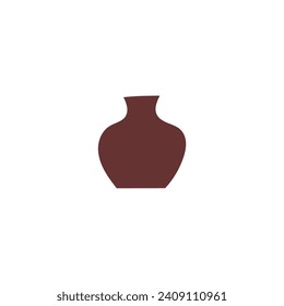 set of brown vase colors brown