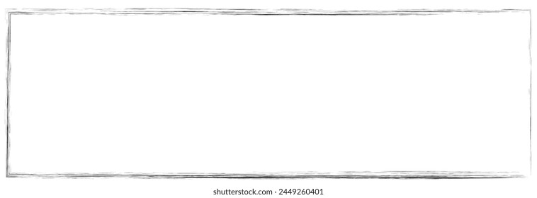 Set of brush frames. Grunge frame. Collection of empty borders, and frames. Rough background. Isolated vector illustration on a white background.