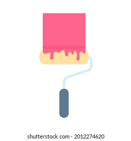 Un conjunto de cabezas de pincel y cubos de pintura para crear arte a partir de la creatividad del artista.
