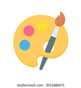 A set of brush heads and paint buckets for creating art from the artist's creativity.