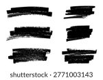 Set of brush paint stroke texture swatch Hand painted background Ink scribble dab clipart Paint smudge for tags and stamps design, beauty fashion poster