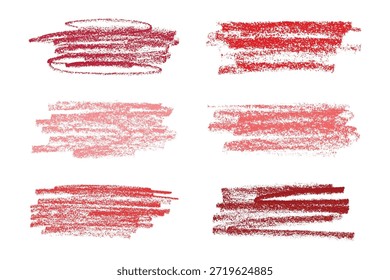 Satz von Pinsel malen Strich Textur swatch Handgemalte Hintergrund Tinte Scribble Dab Clipart Farbe Schmutzspritzer für Tags und Briefmarken Design