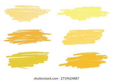 Satz von Pinsel malen Strich Textur swatch Handgemalte Hintergrund Tinte Scribble Dab Clipart Farbe Schmutzspritzer für Tags und Briefmarken Design