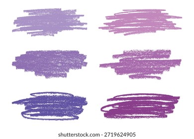 Satz von Pinsel malen Strich Textur swatch Handgemalte Hintergrund Tinte Scribble Dab Clipart Farbe Schmutzspritzer für Tags und Briefmarken Design