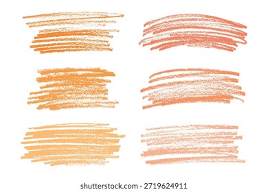 Satz von Pinsel malen Strich Textur swatch Handgemalte Hintergrund Tinte Scribble Dab Clipart Farbe Schmutzspritzer für Tags und Briefmarken Design