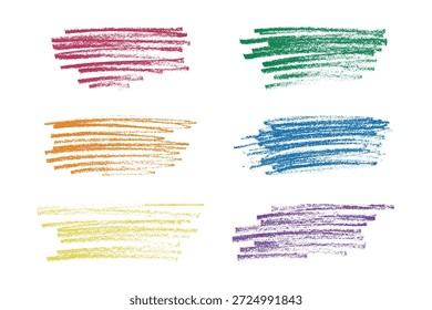Conjunto de pinceladas pintura traçado textura amostra Mão pintada fundo Tinta rabiscar pincelada clipart Pintar borrão para tags e carimbos design
