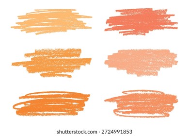 Conjunto de pinceladas pintura traçado textura amostra Mão pintada fundo Tinta rabiscar pincelada clipart Pintar borrão para tags e carimbos design