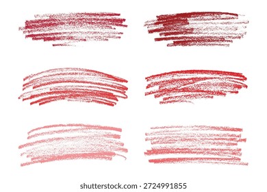 Conjunto de pinceladas pintura traçado textura amostra Mão pintada fundo Tinta rabiscar pincelada clipart Pintar borrão para tags e carimbos design