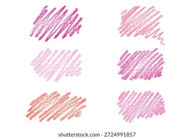 Conjunto de pinceladas pintura traçado textura amostra Mão pintada fundo Tinta rabiscar pincelada clipart Pintar borrão para tags e carimbos design