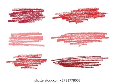 Satz von Pinsel malen Strich Textur swatch Handgemalte Hintergrund Tinte Scribble Dab Clipart Farbe Schmutzspritzer für Tags und Briefmarken Design