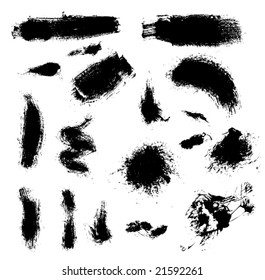 set of brush patterns