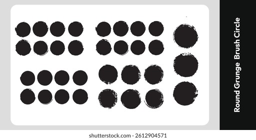 Set brush strock, paint brush, Vector collection, creative brush, grunge, Ink blots, Blob, Vector, Round Grunge, circle brush 