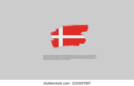 Set of Brush Stroke Flags vector design