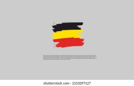 Set of Brush Stroke Flags vector design