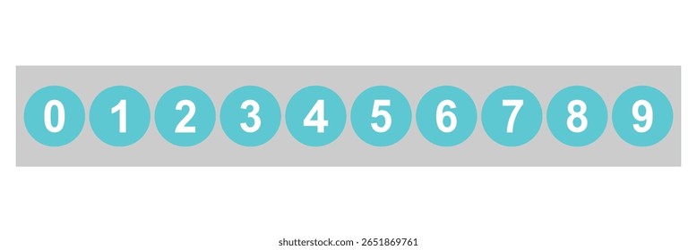 set of brush stroke, marker textured numbers. numbers 1, 2, 3, 4, 5, 6, 7, 8, 9, 0. stylish hand draw brush painted numbers set. bold brush drawn grunge. dirty texture vector. rough brush strokes. 