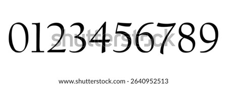Set of brush stroke, marker textured numbers. numbers 1, 2, 3, 4, 5, 6, 7, 8, 9, 0. stylish hand draw brush painted numbers set. bold brush drawn grunge. dirty texture vector. rough brush strokes.