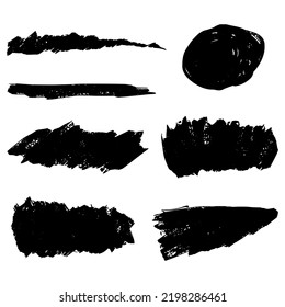 Set of Brush stroke, brush painted for Design Elements. grunge brush strokes. Abstract painted background templates. isolated on white background. vector illustration