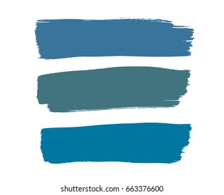 Set of brush strokes