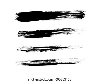 set of brush strokes