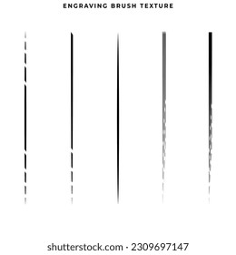 Set of brush strokes in black.