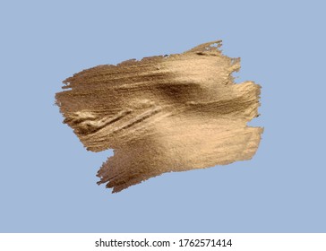 Set of brush strokes. Grunge design elements. Golden paint, ink, brushes, lines, grungy. Dirty artistic  boxes, frames. Gold lines isolated . Abstract gold glittering textured art illustration. Vector