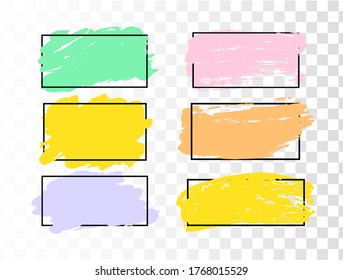 Set of brush strokes. Grunge design elements. Golden paint, ink, brushes, lines, grungy. Dirty artistic  boxes, frames. Gold lines isolated . Abstract gold glittering textured art illustration. Vector