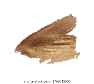 Set of brush strokes. Grunge design elements. Golden paint, ink, brushes, lines, grungy. Dirty artistic  boxes, frames. Gold lines isolated . Abstract gold glittering textured art illustration. Vector