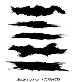 Set of brushes design elements