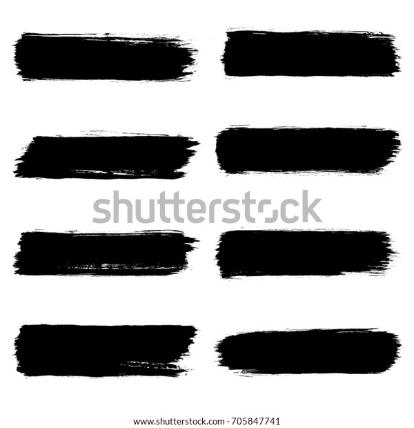 Set Brushes Design Elements Stock Vector (Royalty Free) 705847741