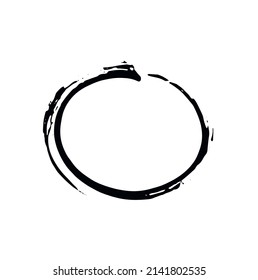 Set of brushes isolated on white background,collection of brush strokes,watercolor designs and dirty textures,circle,creative concept art vector illustration