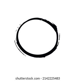 Set of brushes isolated on white background,collection of brush strokes,watercolor designs and dirty textures,circle,creative concept art vector illustration